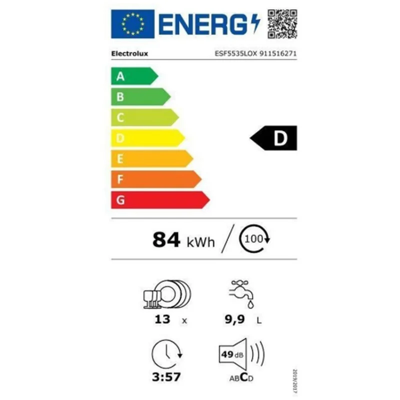 Lave-vaisselle Electrolux ESF5535LOX 60 cm