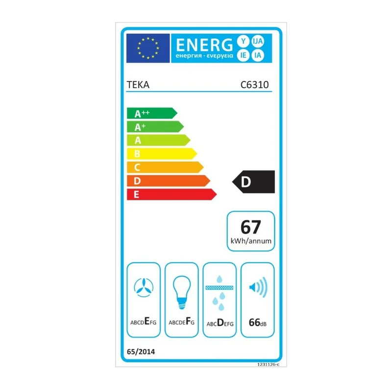 Hotte Conventionnelle Teka C6029C Blanc